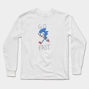 Sonic go fast Long Sleeve T-Shirt